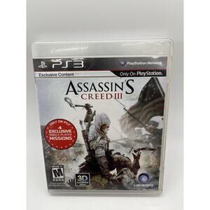 Assassin's Creed III (Sony PlayStation 3, 2012) CIB - TESTED
